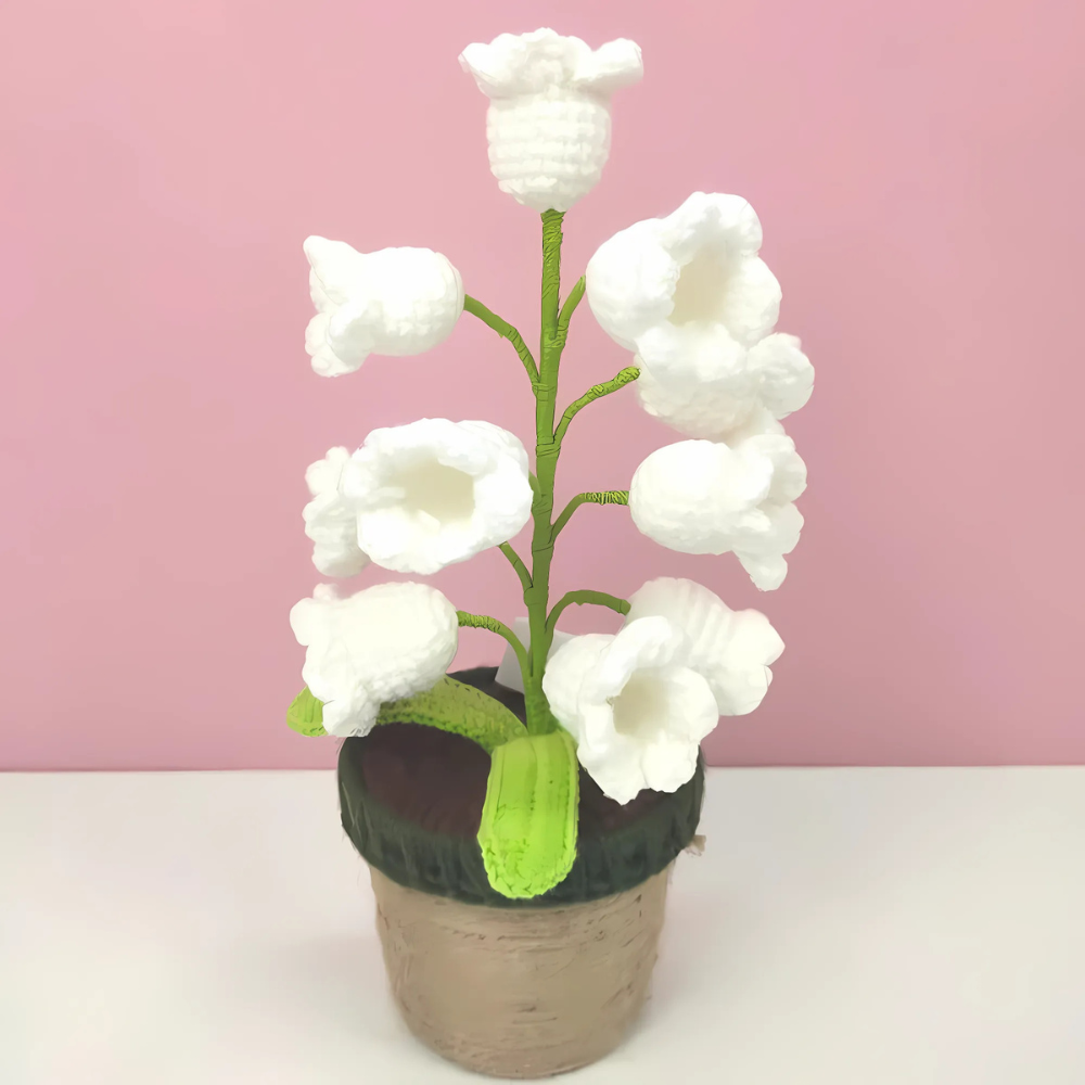 Lily Glow Crochet Lamp