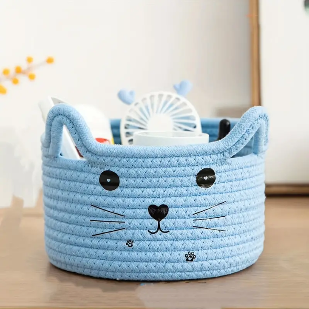 Sewing Basket L Cats main image 0