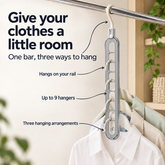Two-Way Swivel Hanger: Give your clothes a little room