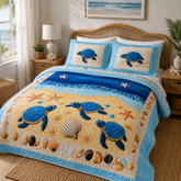 Ocean Quilted Bedding Set