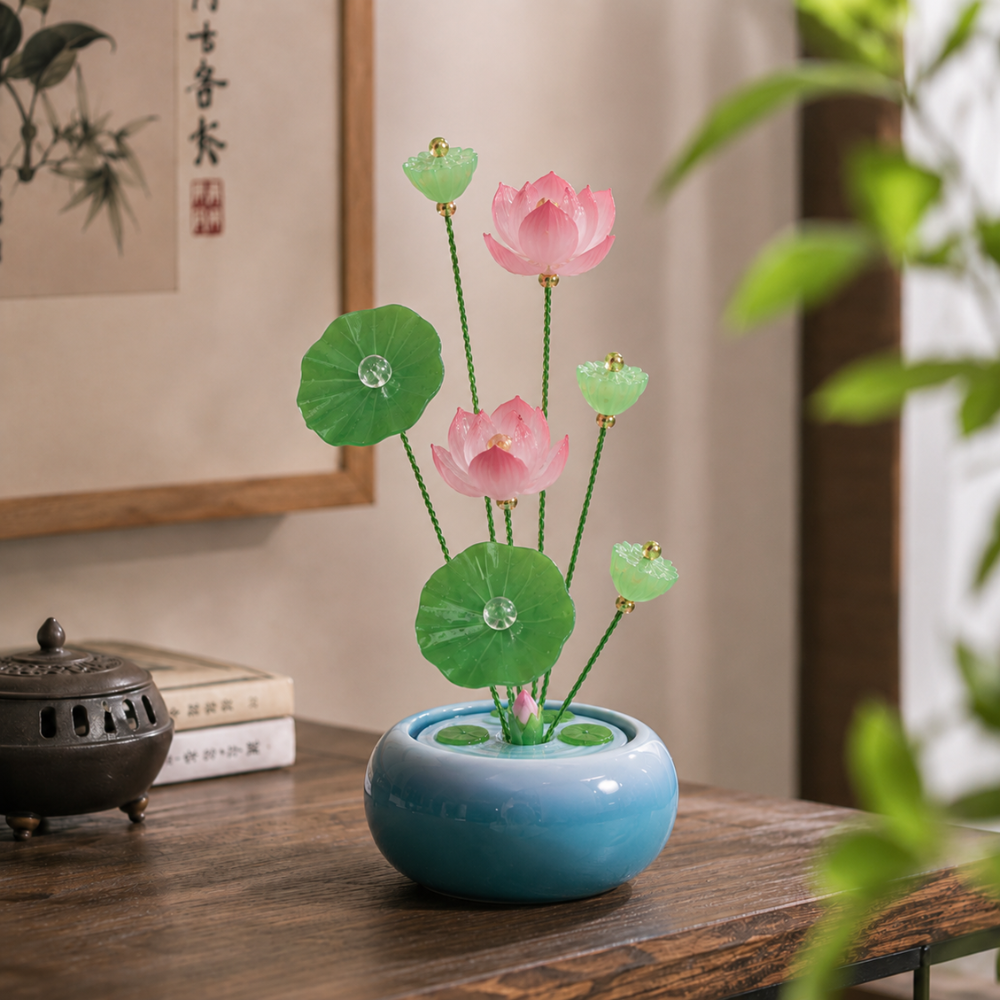 Pink Lotus Flower Pots