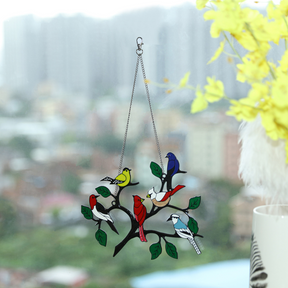 Bird Stained Glass Hangings