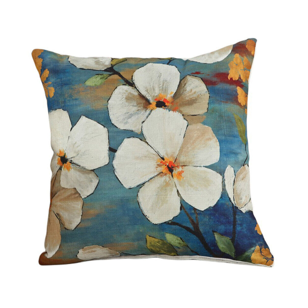 Feathered Floral Cushion Covers