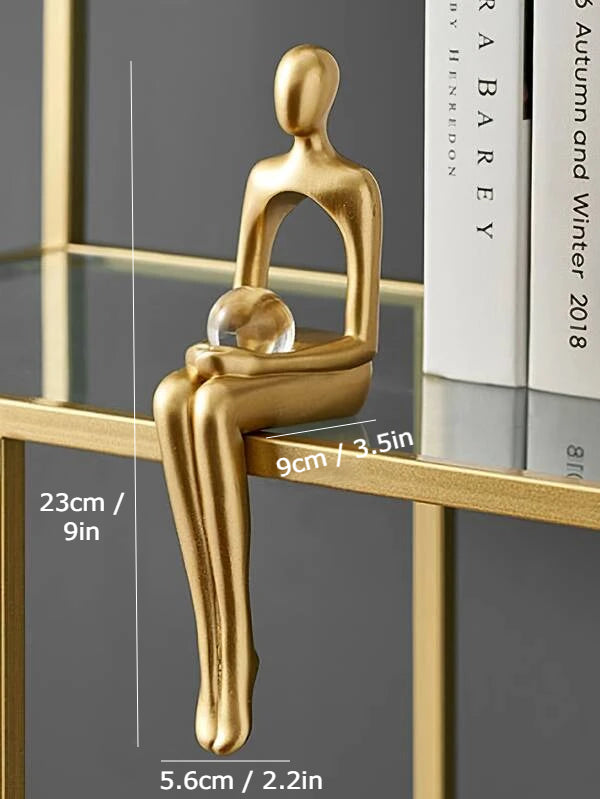 Gold Abstract Figurines