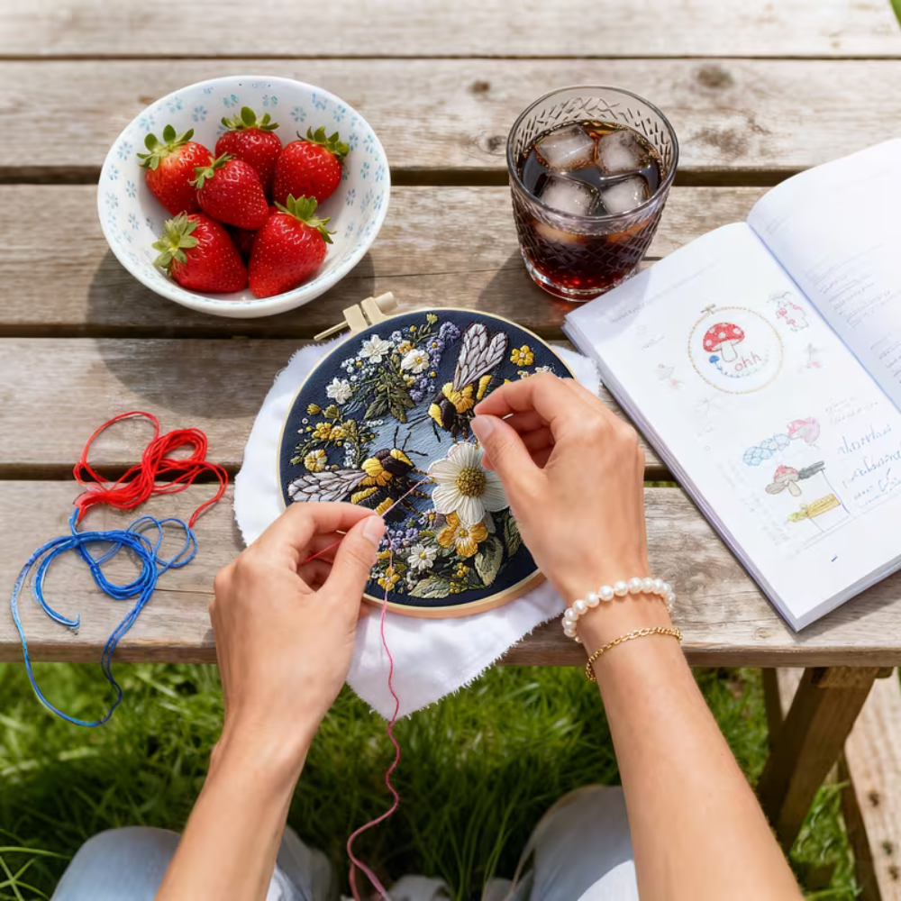 Honeycomb™ | Busy Bees Embroidery Kit