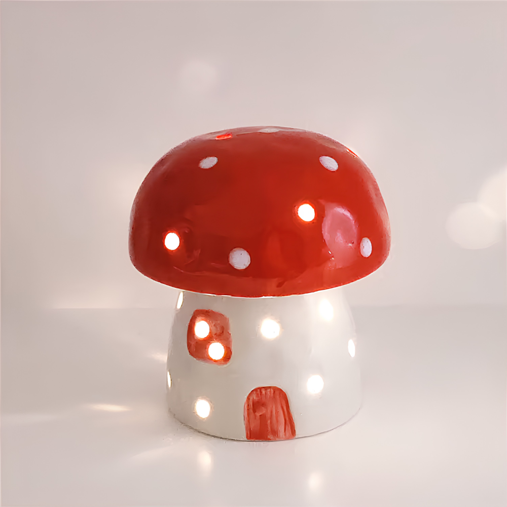 Ceramic Mushroom Night Light