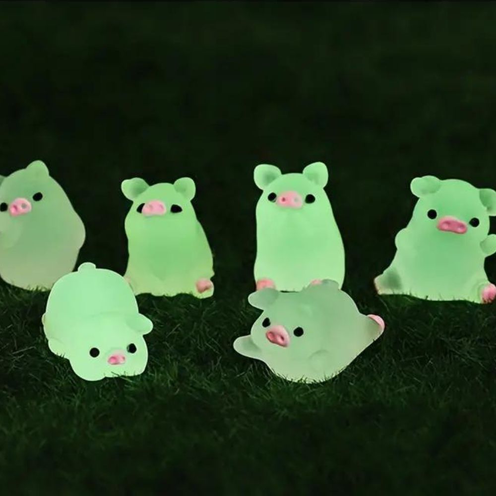 Glowing Mini Pigs (6 Pcs)