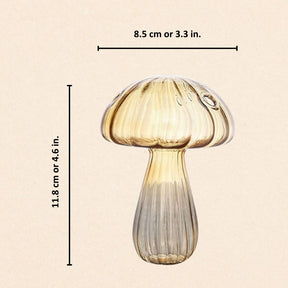 Vibrant Mushroom Glass Vases