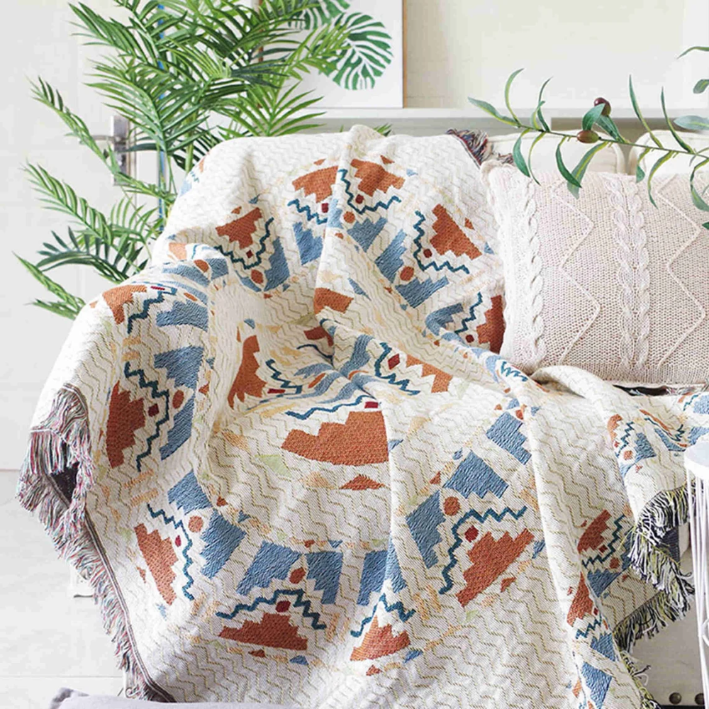 Rustic Wool Blankets Woven Rustic Blanket
