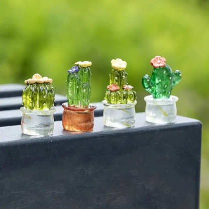 Miniature Cactus Statue (4 pcs)