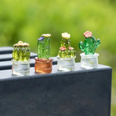 Miniature Cactus Statue (4 pcs)