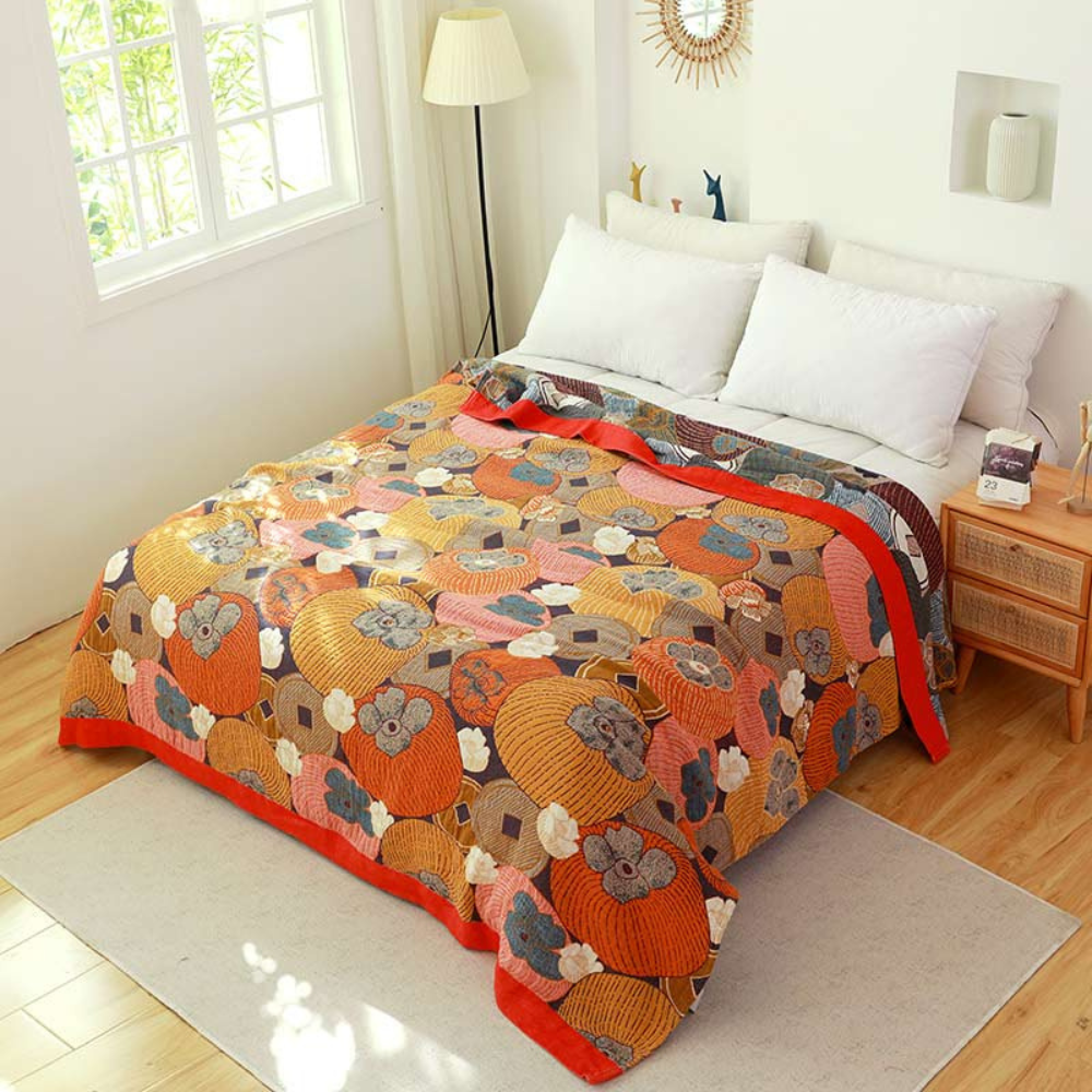 Colorful Persimmon Quilt
