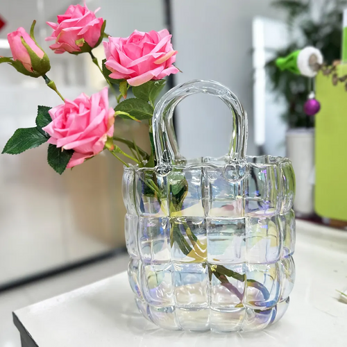 Glamour Glass Handbag Vase