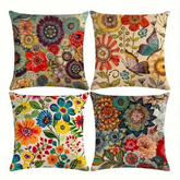 Mexican Flowers Cushion Covers