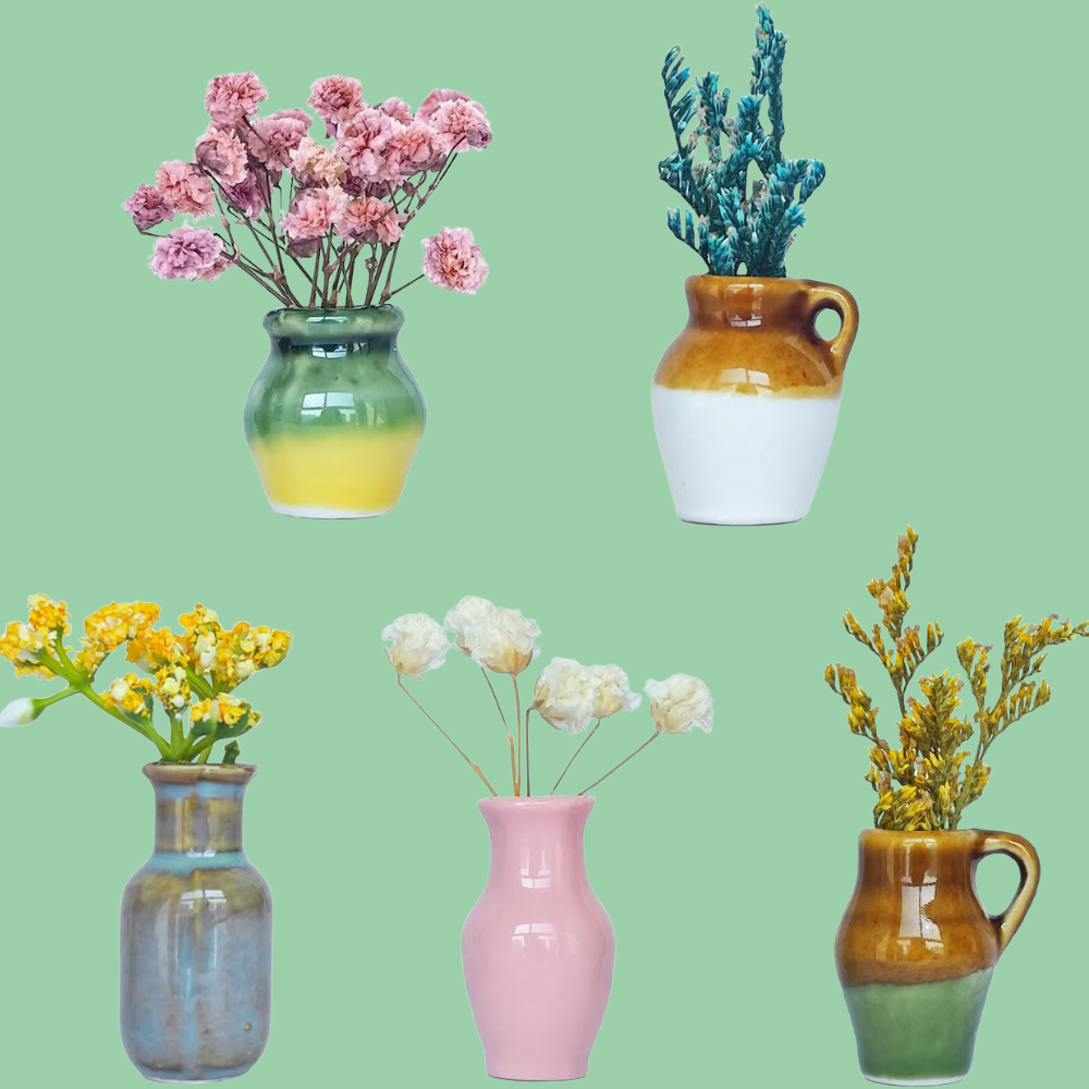 Mini Flower Pots Magnets