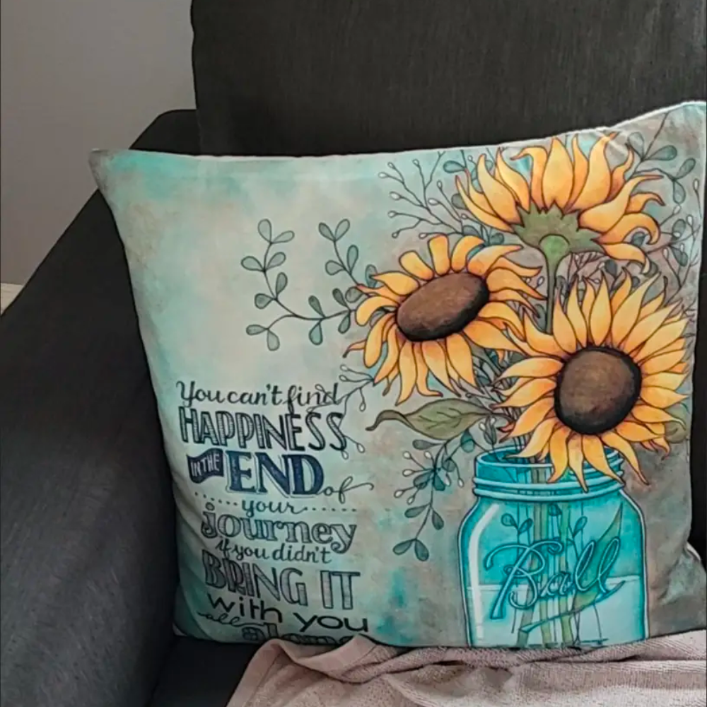 Floral Embrace Cushion Cover