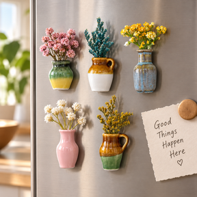 Mini Flower Pots Magnets