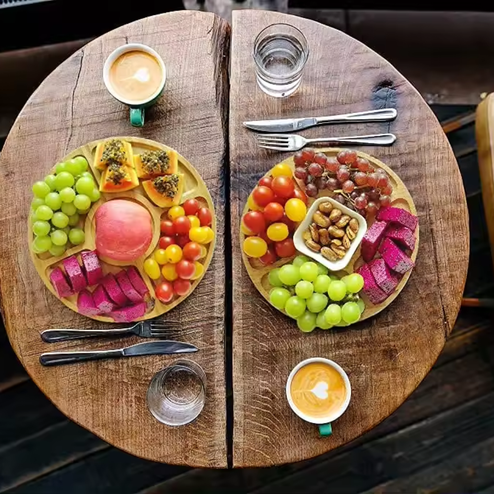 Bamboo Snack Serving Tray