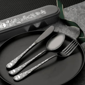 Gothic Skeleton Utensils Set (4 Sets)