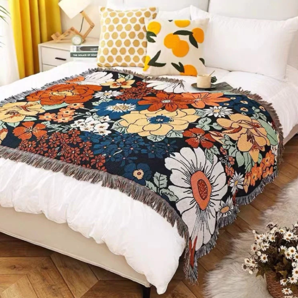 Urban Flowers Blanket