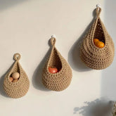 Wall Hanging Natural Baskets (6 pcs)