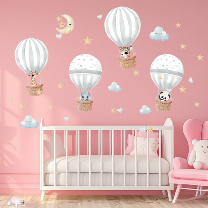 Hot Air Balloon Wall Stickers