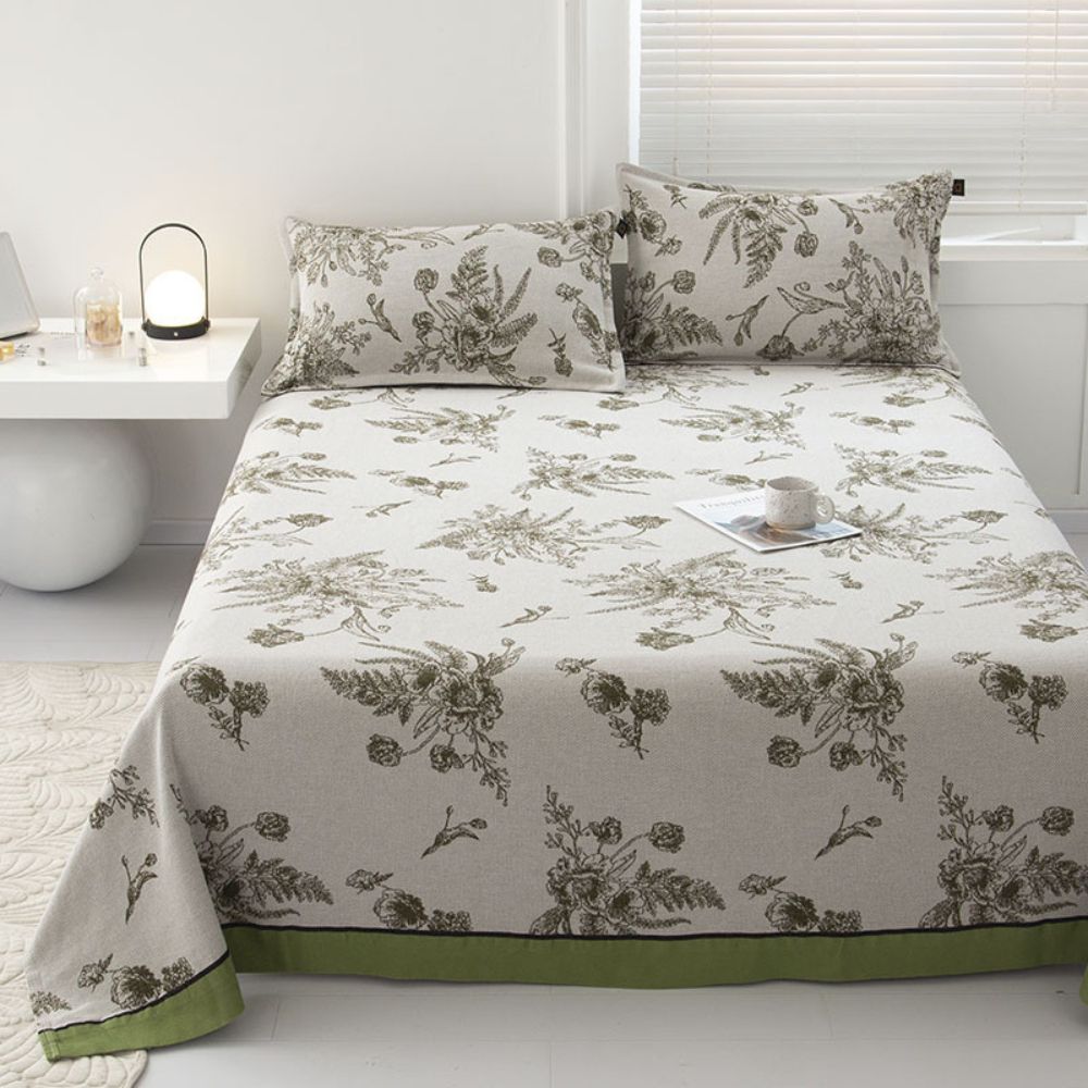 Reversible Pastoral Leaf Cotton Quilt