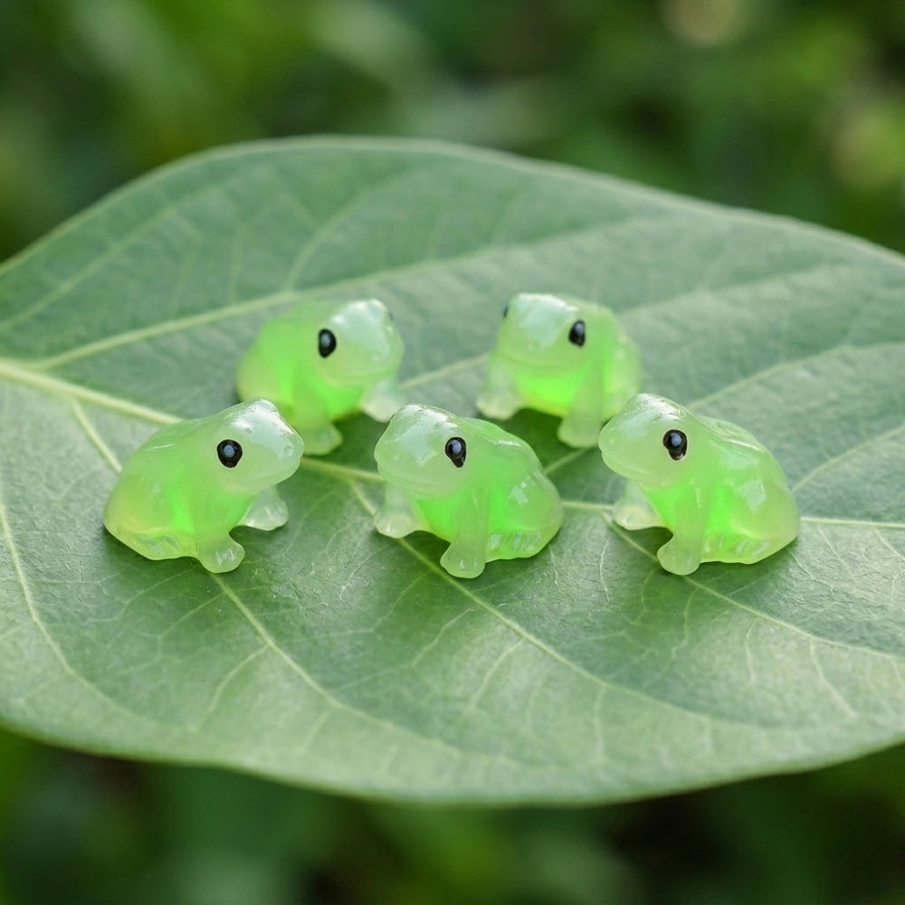 Glow-in-the-Dark Frog Plant Decor
