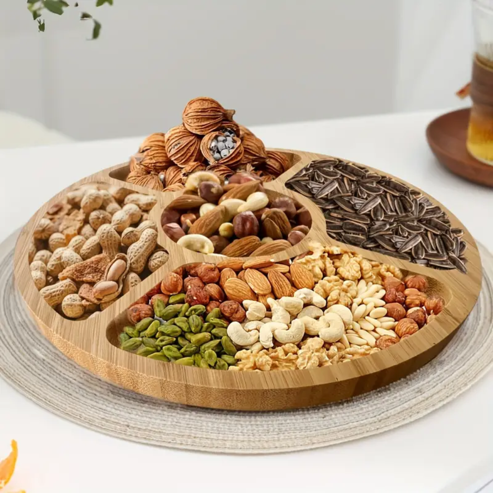 Bamboo Snack Serving Tray