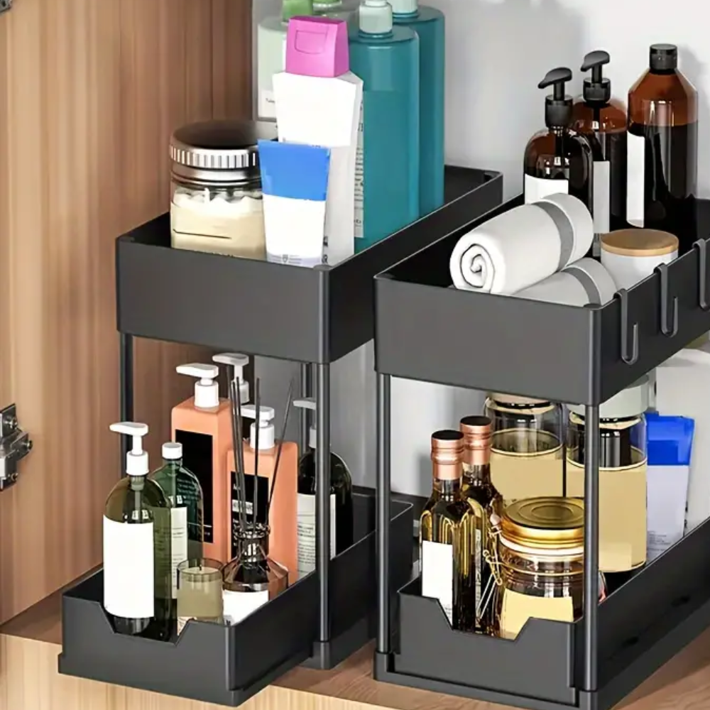 Under Sink Organizers (1 Set of 2 Organizers)