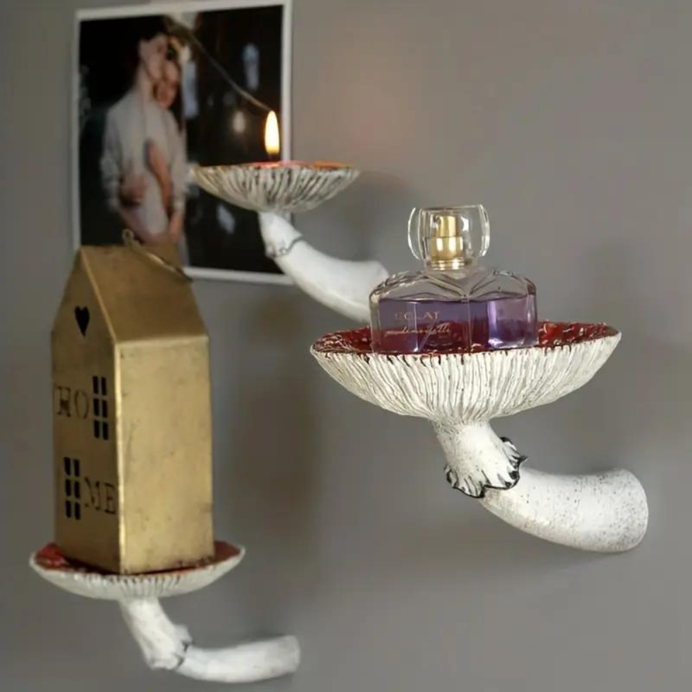 Floating Mushroom Shelf