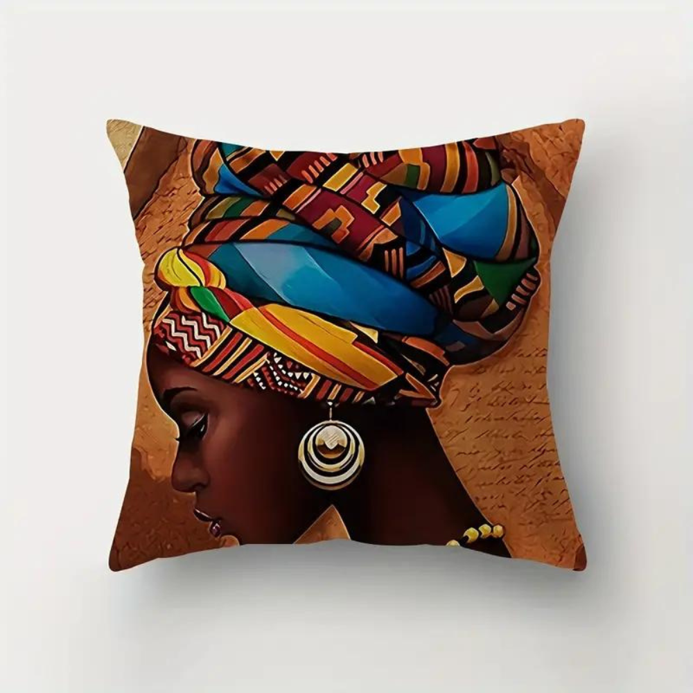 African Women Cushion Cover