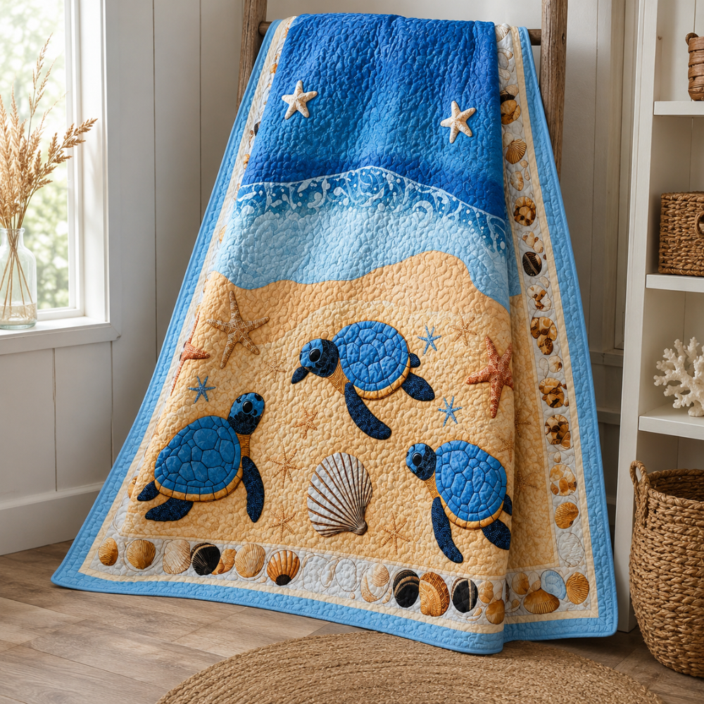 Ocean Quilted Bedding Set