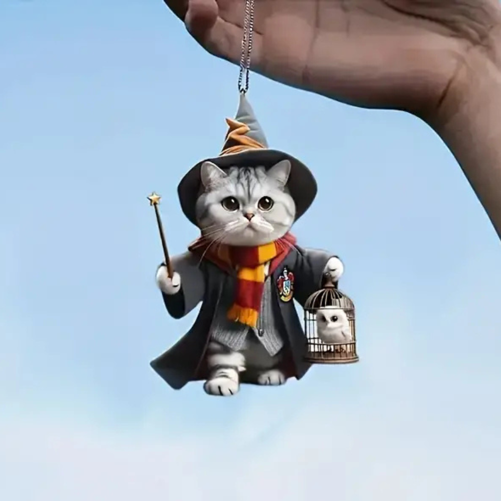 Hanging Cat Ornament