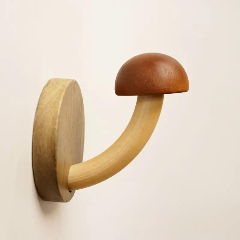 Creative Wooden Mushroom Hook