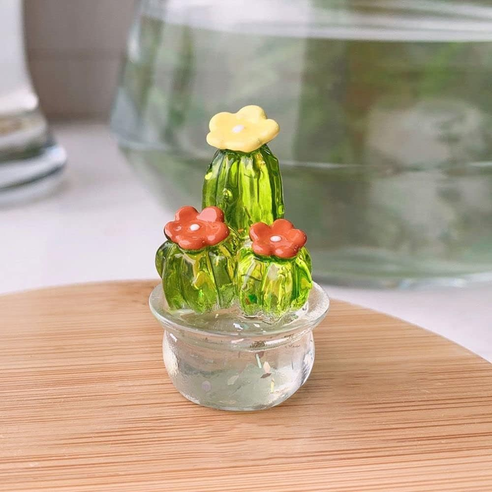 Miniature Cactus Statue (4 pcs)