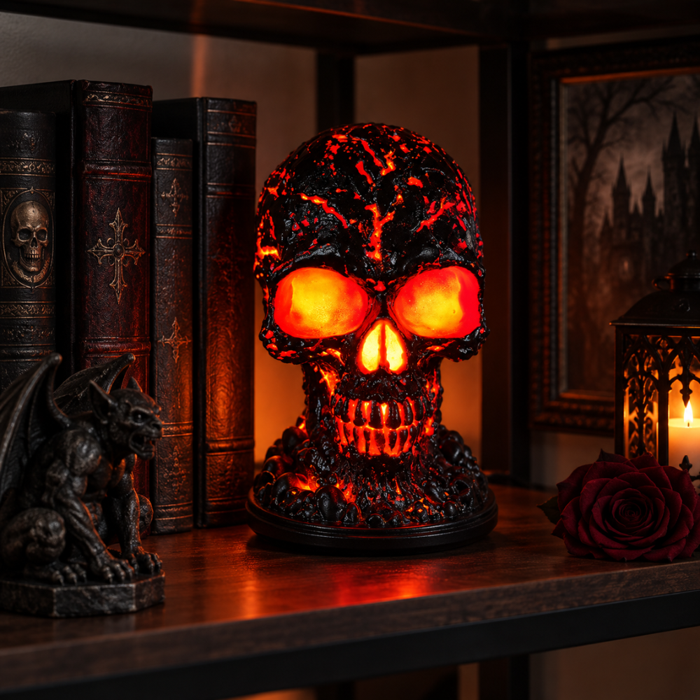 Bloody Skull Lamp