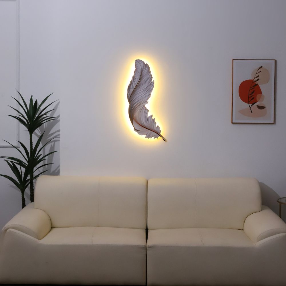 Creative Feather Wall Light