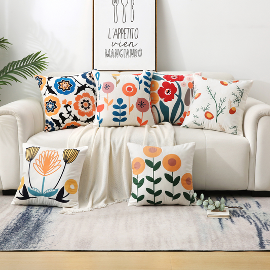 Boho Floral Cushion Covers