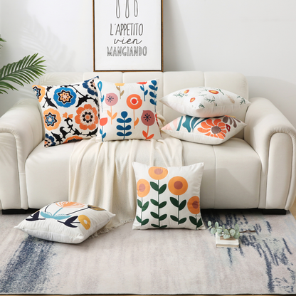 Boho Floral Cushion Covers