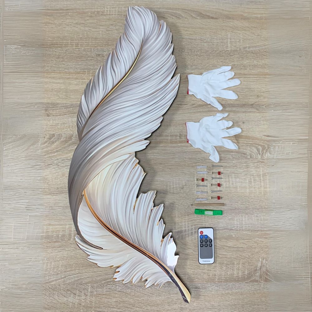 Creative Feather Wall Light