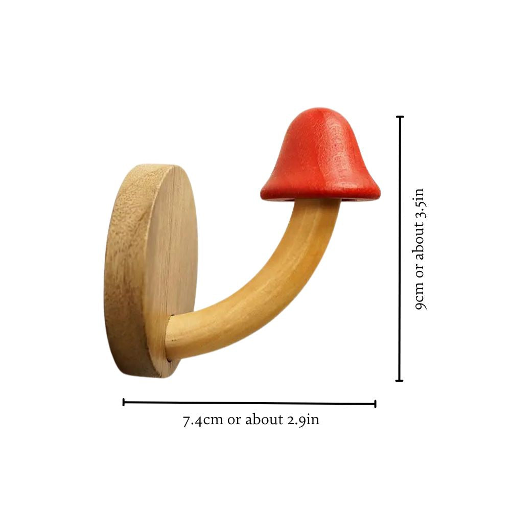 Creative Wooden Mushroom Hook