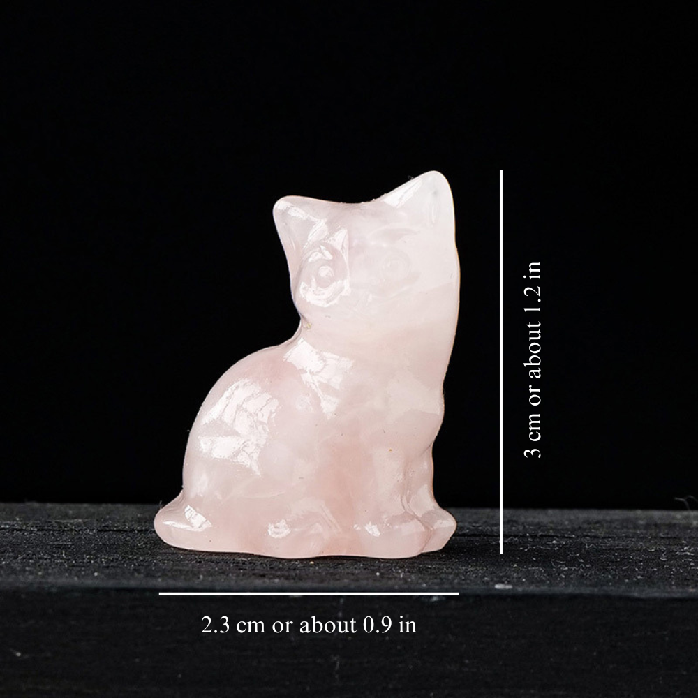 Crystal Kitten Statue