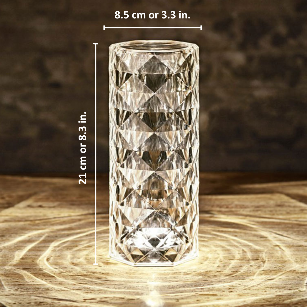 Rose Crystal Lamp