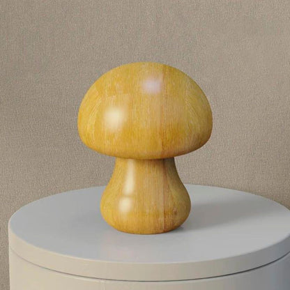 Wooden Mushroom Lamp