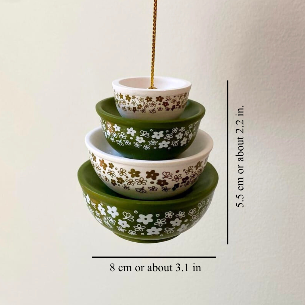 Miniature Bowl Stack Ornament