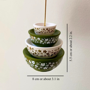 Miniature Bowl Stack Ornament