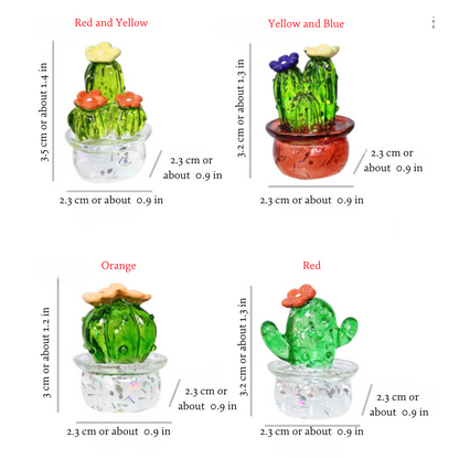 Miniature Cactus Statue (4 pcs)