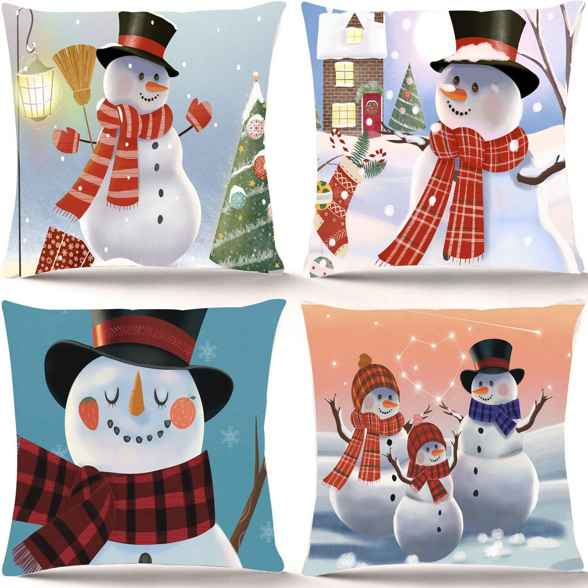 Snow Family Cushion Covers
