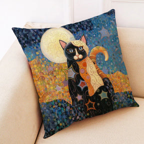 Kitty Oil Painting Cushion Covers